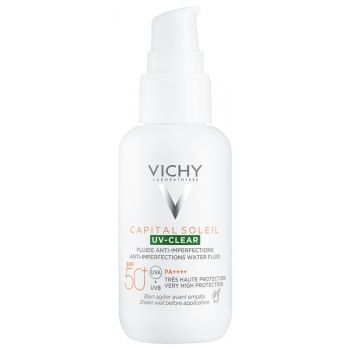 Capital Soleil UV-Clear Fluid gegen Unreinheiten SPF50+ Vichy - Pumpflasche mit 40 ml