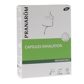 Aromaforce Inhalationskapseln bio Pranarôm - Schachtel mit 15 Monodosen