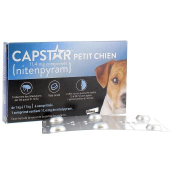 Capstar kleine Hunde 11,4 mg Nitenpyram-Tabletten - 6 Tabletten