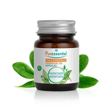 Bio Ravintsara ätherische Öl-Kapseln Puressentiel - 60 Kapseln pro Packung