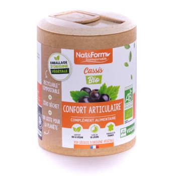 Cassis Bio Ecoresponsable Nat&Form - Dose von 200 Kapseln