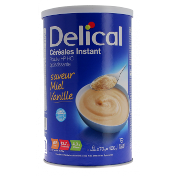 Instant-Honig-Vanille-Cerealien Delical - 420g Glas