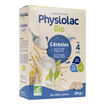 Bio-Nachtgetreide ab 4 Monaten Physiolac - 200 g Packung