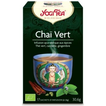 Bio Grüner Chai Yogi Tee - Box mit 17 Beuteln