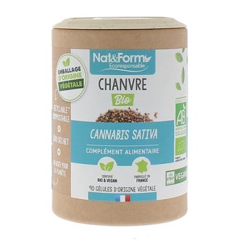 Bio-Hanf Nat&Form - Dose mit 90 Kapseln