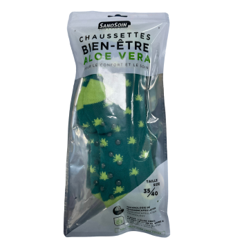 Aloe Vera Wellness-Socken in Blau und Grün SanoSoin - ein Paar Socken