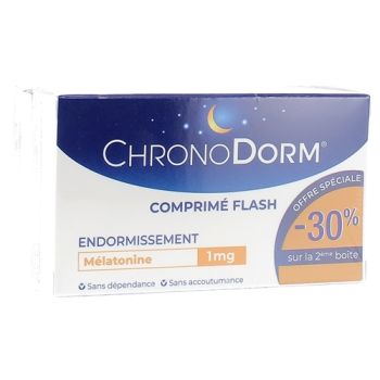 Chronodorm Melatonin 1 mg Iprad - 2 Packungen mit 30 Tabletten