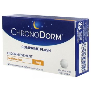 Chronodorm Melatonin 1mg Iprad - Packung mit 30 Sublingualtabletten