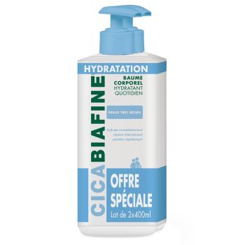 Cicabiafine Körperbalsam feuchtigkeitsspendend täglich - 2 Flaschen à 400 ml
