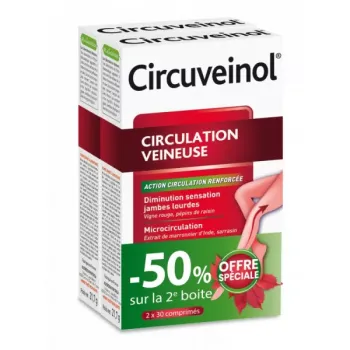 Circuveinol ven&ouml;se Zirkulation Nutreov - 2er Pack mit 2x30 Tabletten