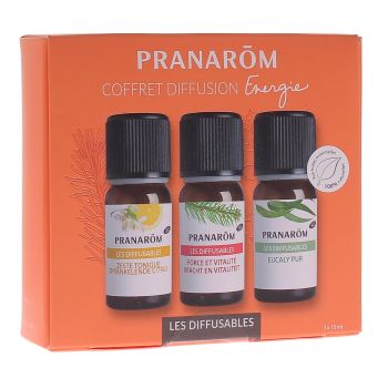 Energie Diffusionset Pranarom - Set mit 3 Fläschchen à 10ml