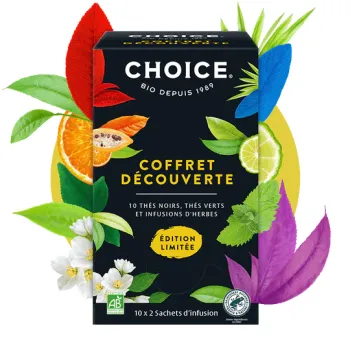 Entdeckungsgeschenkset der Choice-Tees - Box mit 10x2 Teebeuteln