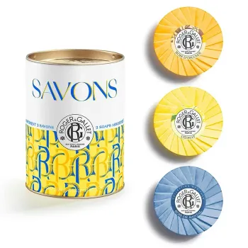 Coffret mit wohltuenden Seifen Cédrat, Orangenholz, Sandelholz Roger & Gallet - Schachtel mit 3 Seifen à 100g