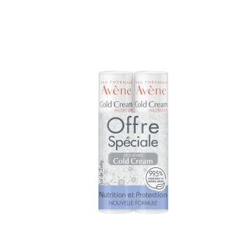 Cold Cream Lippenbalsam Avène - 2 Lippenstifte