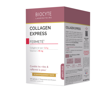 Collagen Express Anti-Aging Falten geglättet Biocyte - Box mit 180 Kapseln