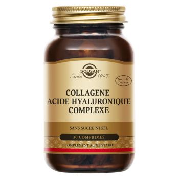 Kollagen Hyaluronsäure Komplex Solgar - Packung mit 30 Tabletten