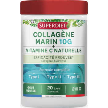 Meereskollagen 10g + Vitamin C Superdiet - Dose mit 210g