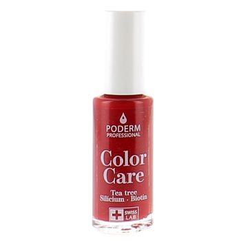 Color Care Nagellack Rot Allure 253 Poderm - Flasche mit 8 ml
