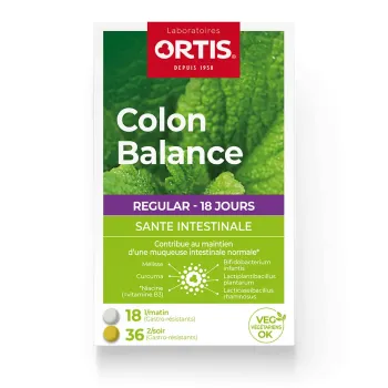 Colon Balance Regular Darmgesundheit Ortis - Packung mit 36 + 18 Tabletten