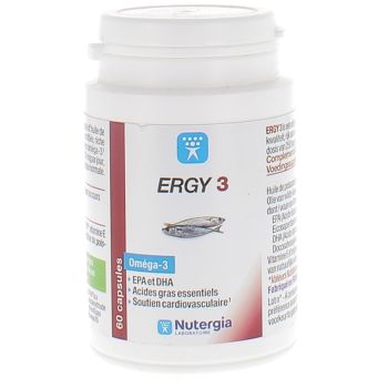 Ergy 3 Nutergia - Packung mit 60 Kapseln