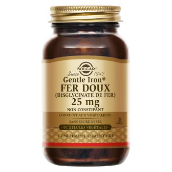 Sanfter Eisen Fer doux Solgar - Dose mit 90 Kapseln