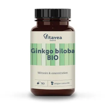 Ginkgo Biloba bio Vitavea - Dose von 30 Kapseln