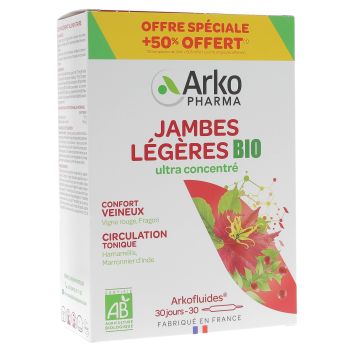 Arkofluides leichte Beine Arkopharma - 30 Ampullen Box Sonderangebot 50% Rabatt