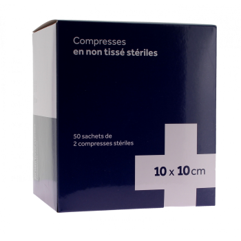 Sterile Vlieskompressen 3M - 50 Beutel mit 2 sterilen Kompressen von 10x10 cm