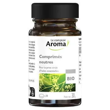 Bio-Neutrale Tabletten Le Comptoir Aroma - Packung mit 30 Tabletten