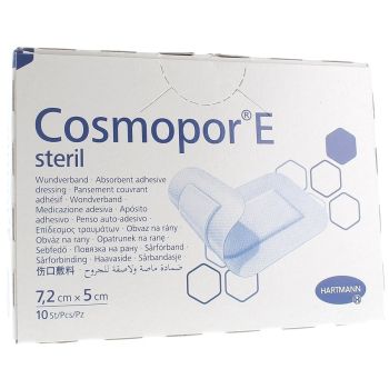 Cosmopor E Sterile Haftverbände 7,2 cm x 5 cm Hartmann - Packung mit 10 Verbänden