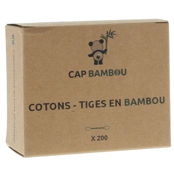 Bambus-Q-Tips Cap Bambou - Box mit 200 Q-Tips