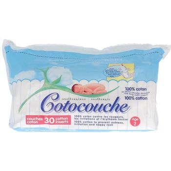 Baumwollwindeln Alter 2 Cotocouche - Packung mit 30 Windeln