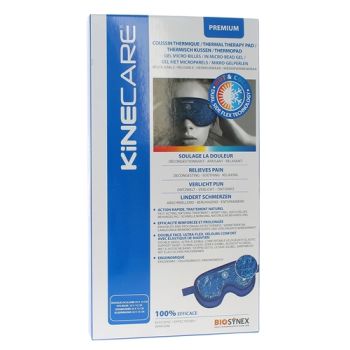 Wärmekissen Augenmaske Kinecare - Schachtel mit einer Maske von 20x10 cm