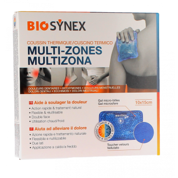 Wärme-Kälte-Multizonen-Kissen Biosynex - Kissen von 10 x 15 cm