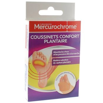 Komfort Fußpolster Mercurochrome - Packung mit 2 Polstern