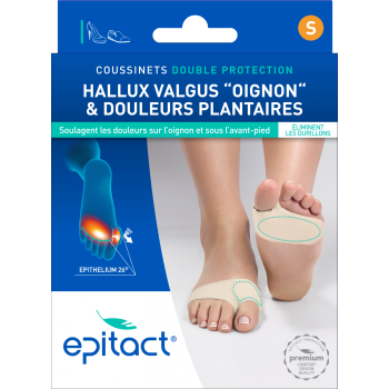 Doppelschutzpolster Hallux Valgus S Epitact - 1 Paar
