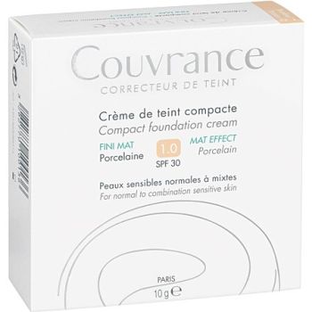 Deckkraft Kompakt-Teintcreme Porzellan 1.0 SPF 30 Avène - Puderdose mit 10 g