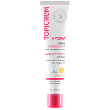 Hydra+ Getönte Creme Glow Light SPF 50 Topicrem - Tube mit 40 ml