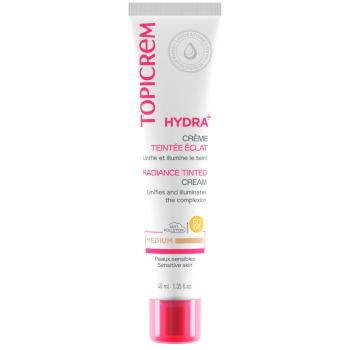 Hydra+ Getönte Creme Medium SPF 50 Topicrem - Tube mit 40 ml