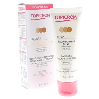 Gesichtscreme mit allmählichem Glow Hydra+ Topicrem - 40 ml Tube