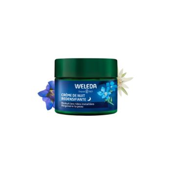 Nachtcreme mit blauer Enzian und Edelweiss von Weleda - 40ml Tiegel