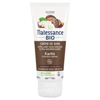 Ultra-nährende Haarpflegecreme mit Bio-Sheabutter Natessance - Tube mit 100 ml