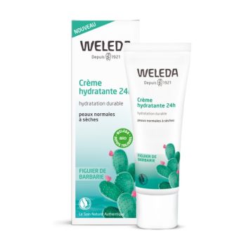 24-Stunden-Feuchtigkeitscreme für normale bis trockene Haut Weleda - 30 ml Tube