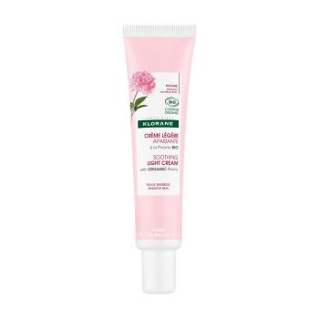 Leichte beruhigende Creme mit Bio-Pfingstrose Klorane - 40ml Tube