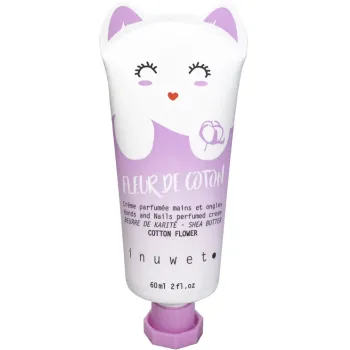 Hand- und Nagelcreme mit Baumwollblüten-Duft Inuwet - 60ml Tube