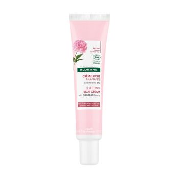 Reichhaltige beruhigende Creme mit Bio-Pfingstrose Klorane - 40ml Tube