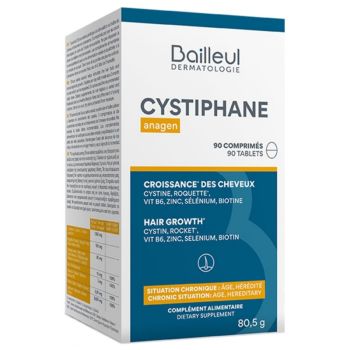 Cystiphane Anagen Haarwachstum Bailleul-Biorga - Packung mit 90 Tabletten