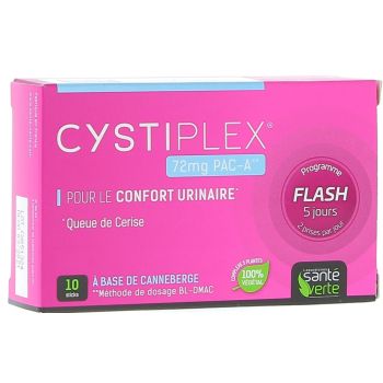 Cystiplex Flash 5 Tage Harnwegskomfort Gesundheit Grün - Packung mit 10 Sticks