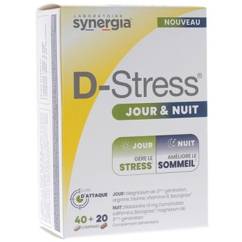 D-Stress Tag und Nacht Synergia - Packung mit 60 Tabletten