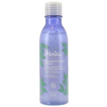 Zweiphasen-Augen-Make-up-Entferner mit floralem Detox-Wasser, bio Melvita - Flasche mit 100 ml